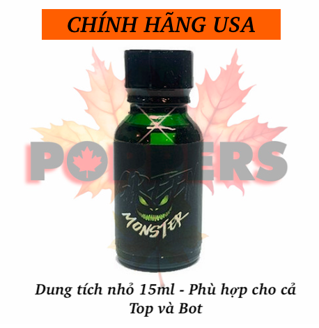 Bảng giá Popper Green Monster 15ml chính hãng USA hàng mới về Bảng giá Popper Green Monster 15ml chính hãng USA hàng mới về